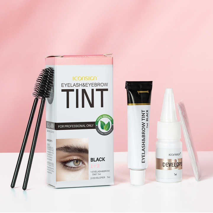 High quality brow tint kit private label eyelash eyebrow tint dye semi permanent eye brow tinting